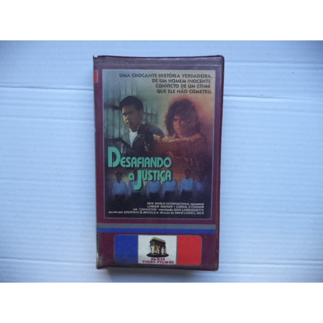 Fita Vhs Desafiando a Justiça Original Legendado Lindsay Wagner suspense