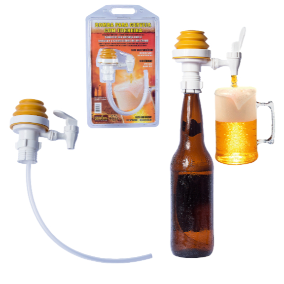 Bomba para Cerveja com Torneira - Textura de Chopp em Sua Cerveja