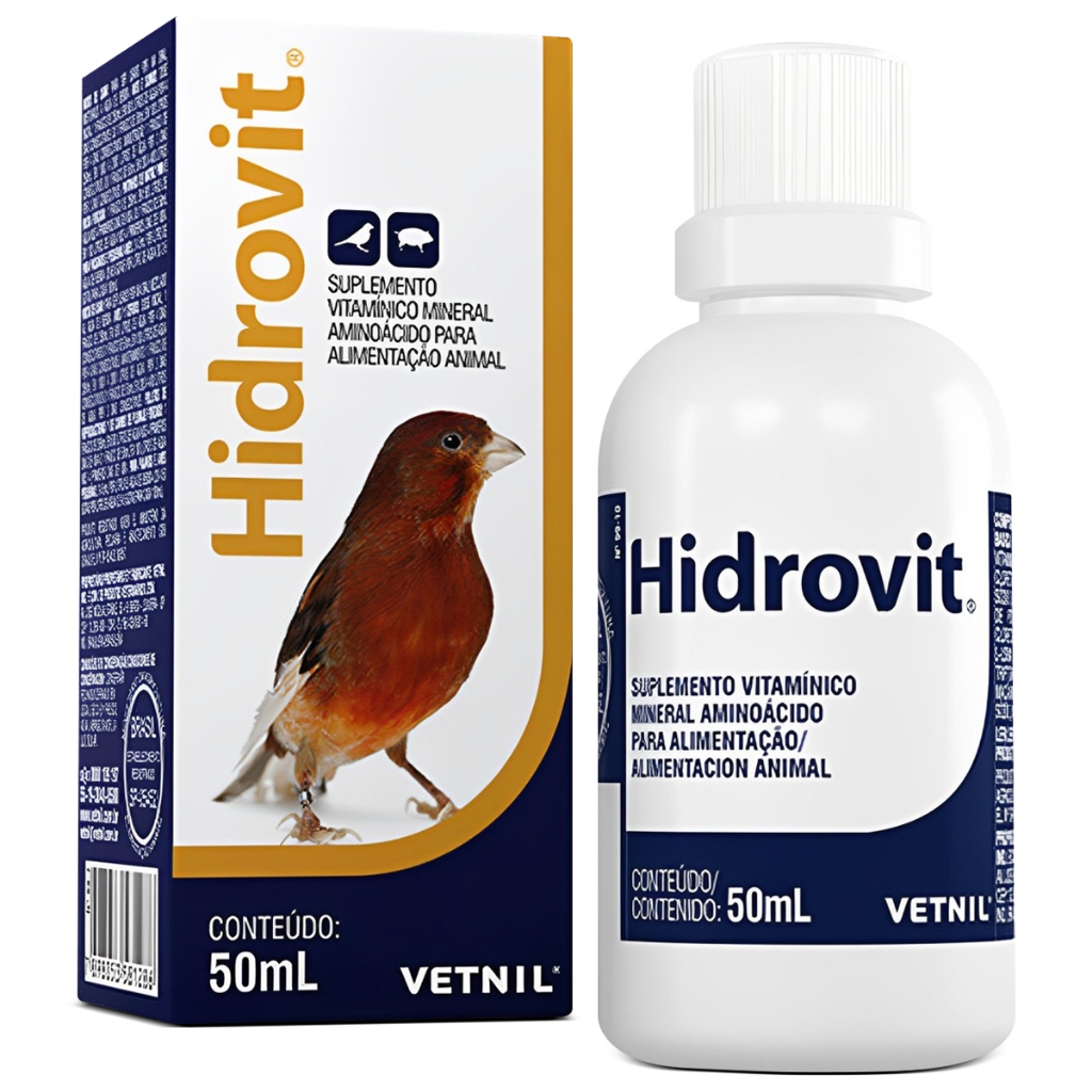 Hidrovit Suplemento De Aves E Suinos - Vetnil 50ml Com Nota em Oferta na Shopee