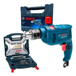 Furadeira De Impacto Bosch Gsb 550 Re Com Kit 100 Peças 110v em Oferta na Shopee
