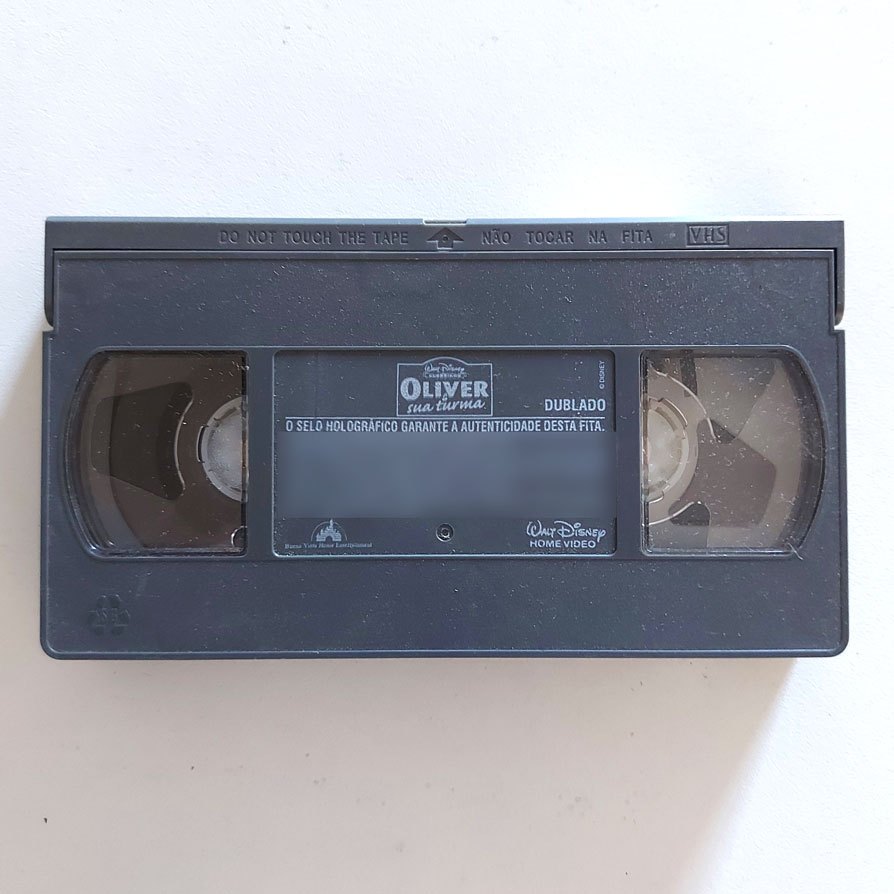 Vhs Oliver E Sua Turma Dublado Walt Disney Desenho Sem Capa