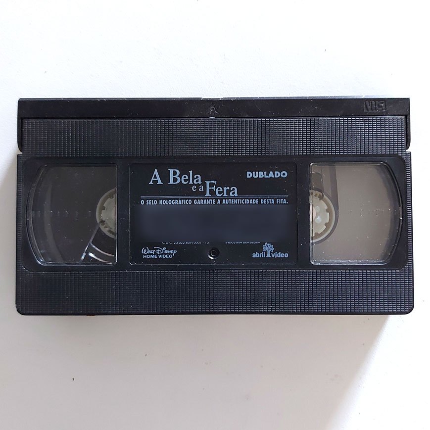Vhs A Bela E A Fera Dublado Walt Disney Desenho Sem Capa