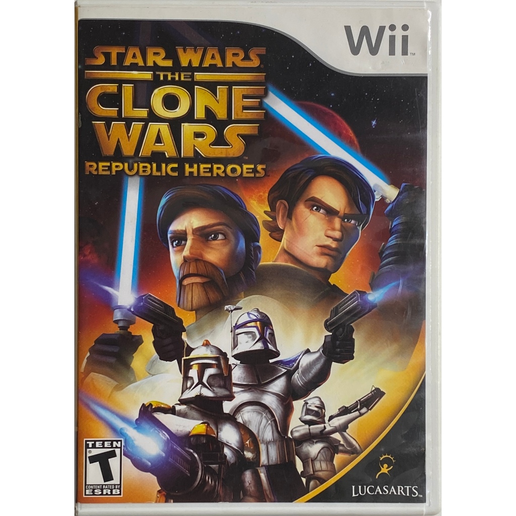 Star Wars The Clone Wars Republic Heroes - Nintendo Wii - Original - Mídia Física