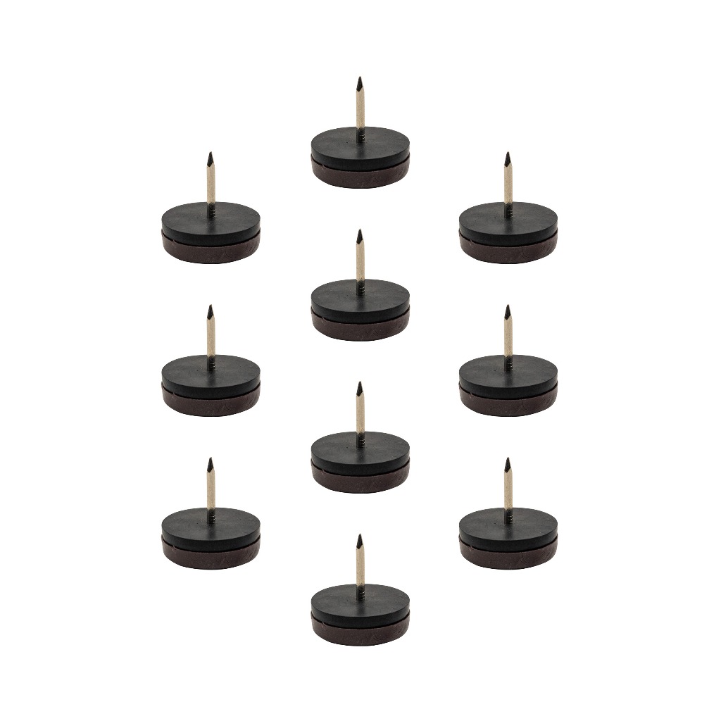 50 Unidades Sapatas Com Prego Redonda Nivelar Móveis MAX89182 30mm