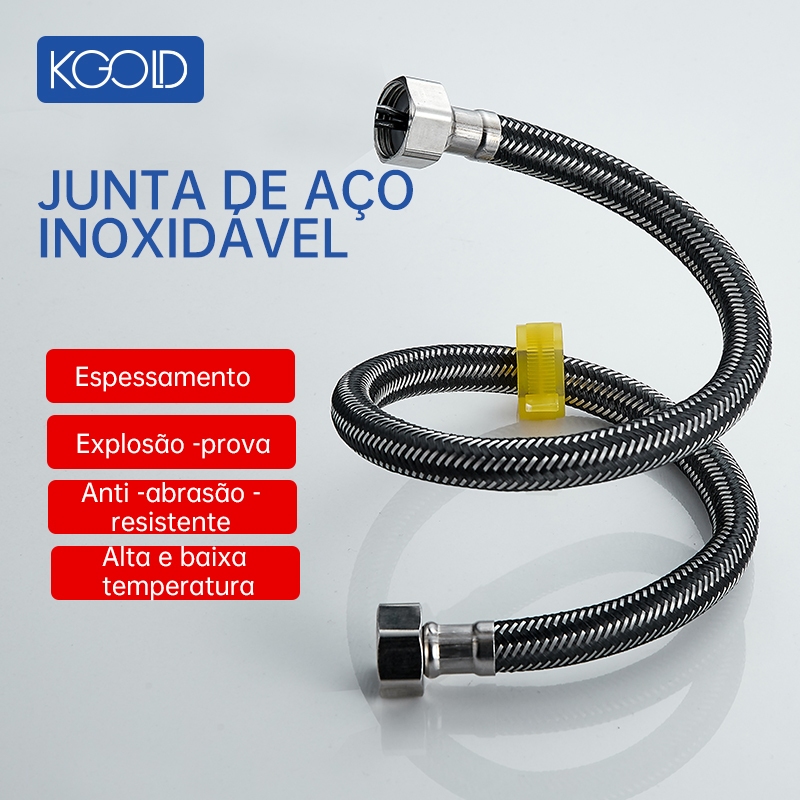 Engate Mangueira Flexível Para Misturador Monocomando 60cm（1 PAR) KGOLD em Oferta na Shopee