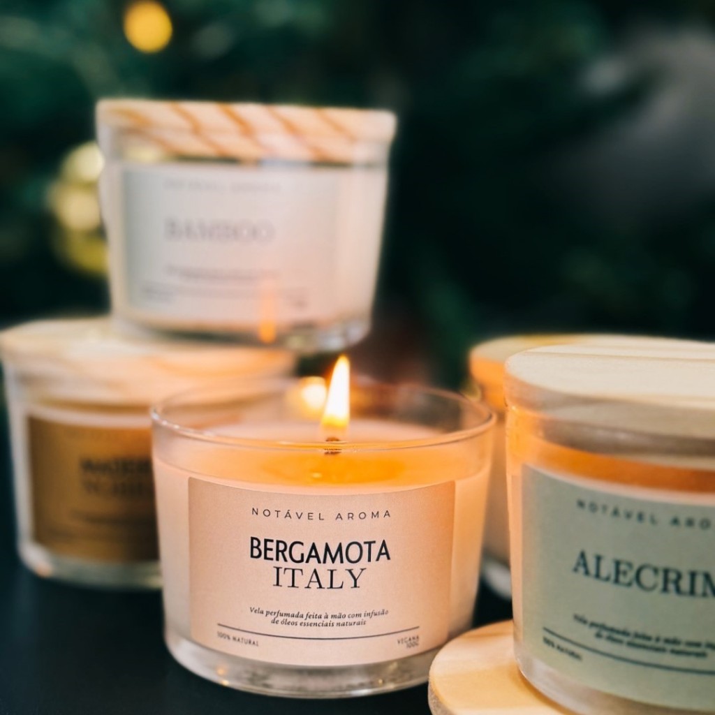Velas Aromáticas Artesanais 100g de Ambiente Enfeites Lembrancinha Presente Chá Branco em Oferta na Shopee