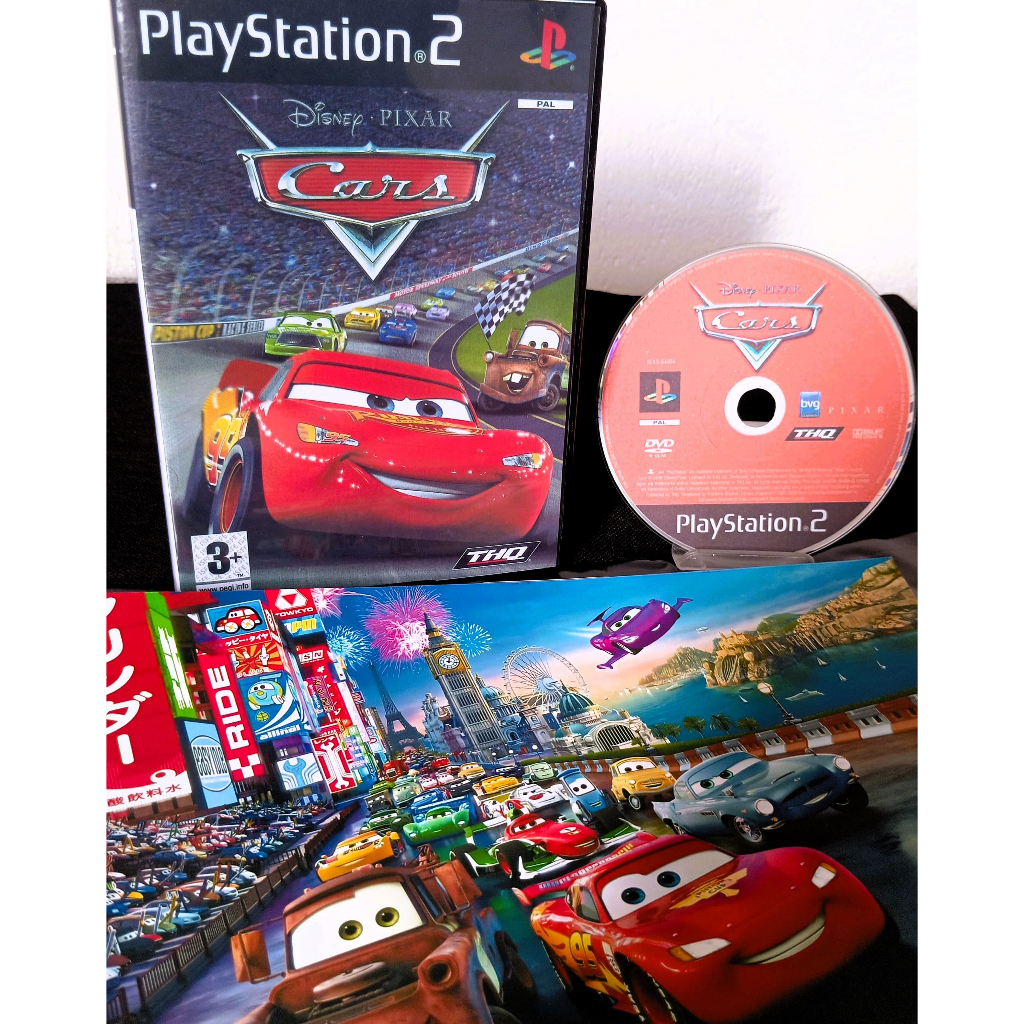 Jogo Disney Carros em Português PT-BR para Play 2 Mídia Física