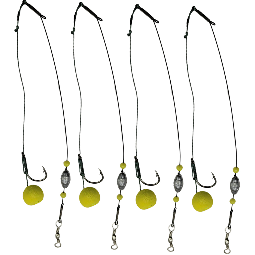Chicote Pesca Americano Carpa Cabeçuda Carpa Capim Pescaria Com Essência De Banana Cartela com 4 pçs - Summer - Sports & Outdoors