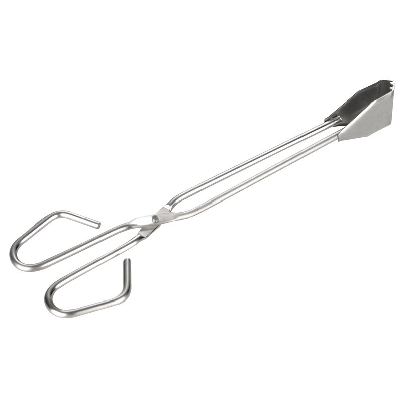 Pinça para Churrasco Pegador Ferro 36/55cm Pegador De Saladas E Carne Churrasco Em Aco Inox Tipo