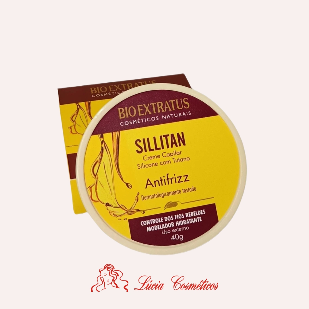 Pomada Capilar Creme Bio Extratus Sillitan Antifrizz 40g em Oferta na Shopee