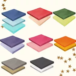 Guardanapo De Papel Para Sua Festa Folha Dupla Diversas Cores Boa 32x32cm SilverFestas