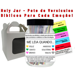 Presente Cristão: Me Leia Quando, Uma Holy Jar com Versículos da Bíblia Codificados por Cor em Oferta na Shopee