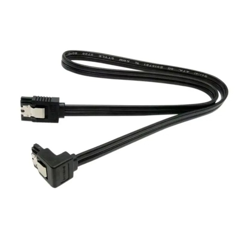 Cabos de Dados  Sata Preto  6gb 3.0 C/ Trava  Para Ligar Hd, Ssd, Dvd em Oferta na Shopee