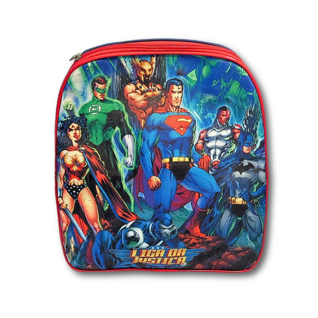 Mochila Infantil Liga da Justiça Batman e Superman