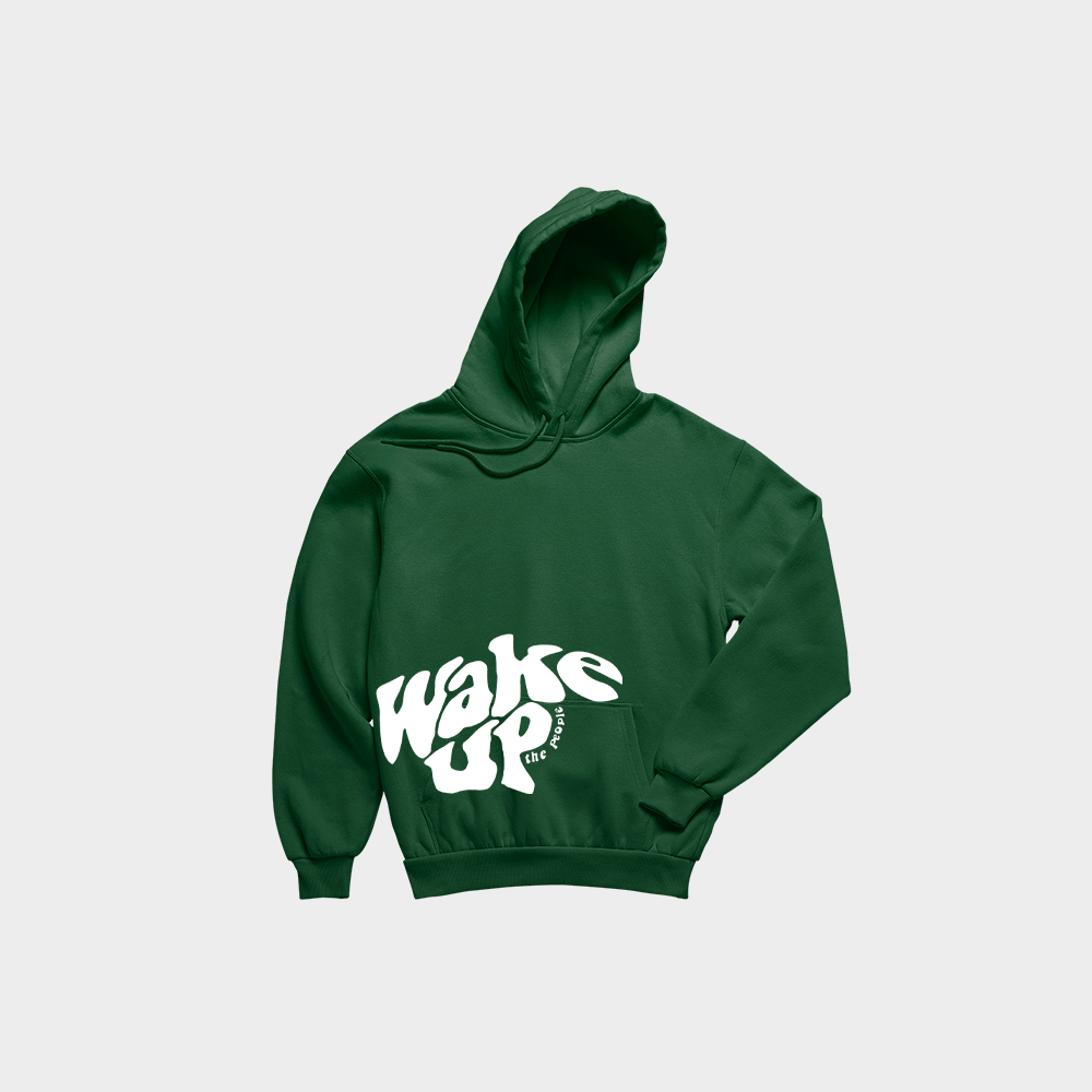 Moletom "Wake Up the People" Masculino Feminino Unissex Y2K Streetwear Canguru em Oferta na Shopee