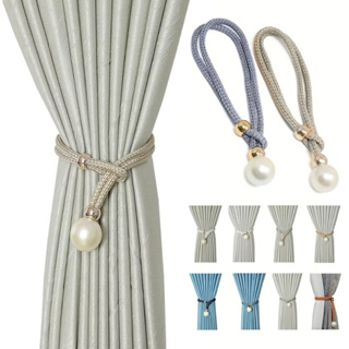 Kit Com 2 Prendedor Anel Fivela Fixo Para Cortina Pérola Enfeite Decorativo em Oferta na Shopee