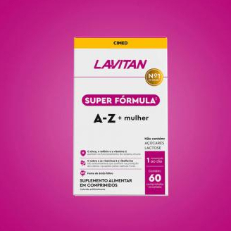 Lavitan A-Z + Mulher Super Fórmula Suplemento Vitamínico 60CPRS