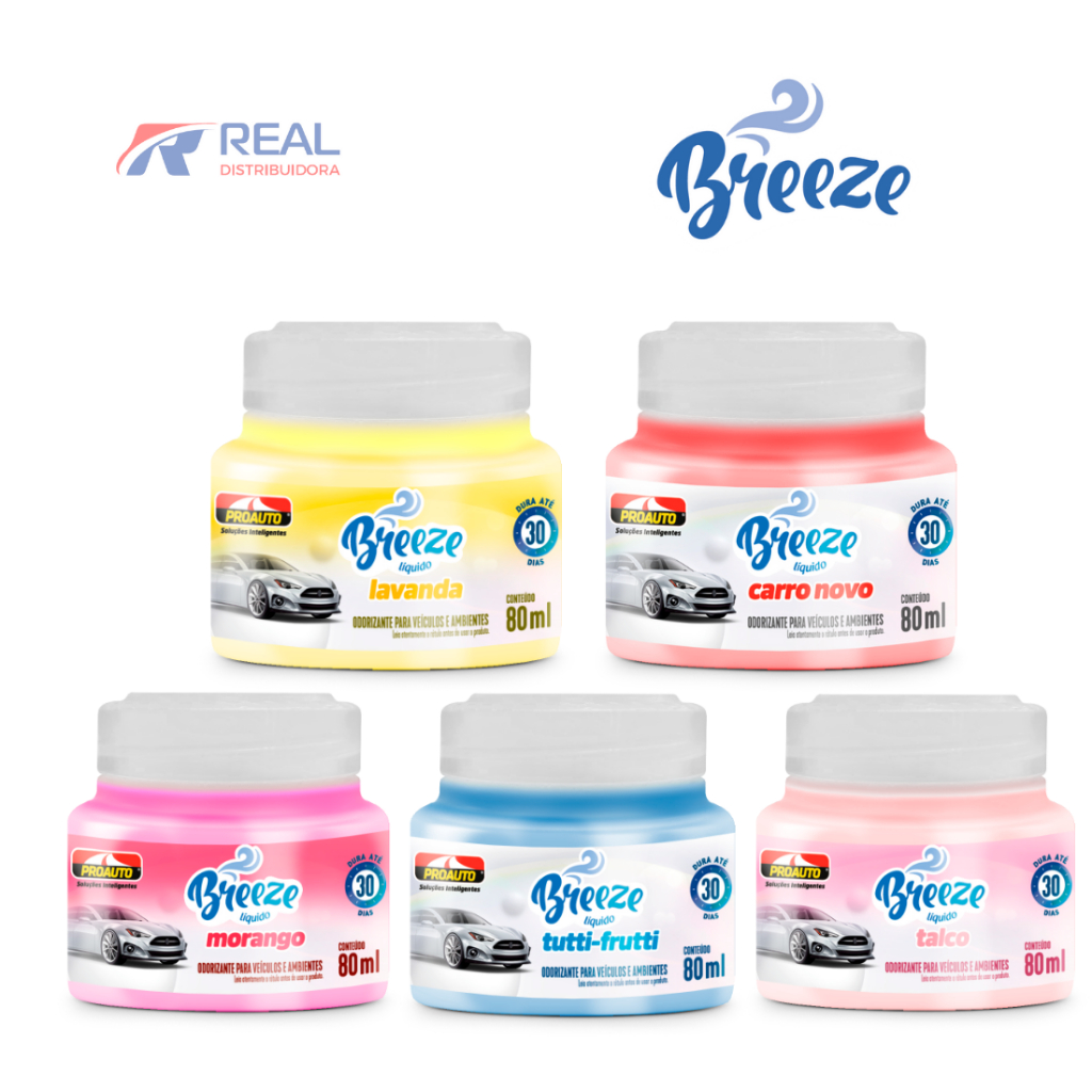 ODORIZANTE BREEZE LIQUIDO 80 ML - 3 UNID - 5 FRAGRÂNCIAS PARA ESCOLHA em Oferta na Shopee