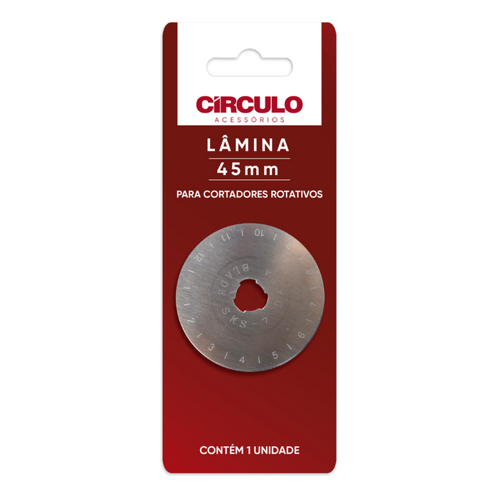 Lâmina Para Cortador Rotativo Círculo 45mm - 1 Unidade Corte Tecido Patchwork 283991 Cor 20 Circulo