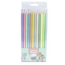 Lápis de cor 12 Cores Pastel Triangular - Leo&Leo