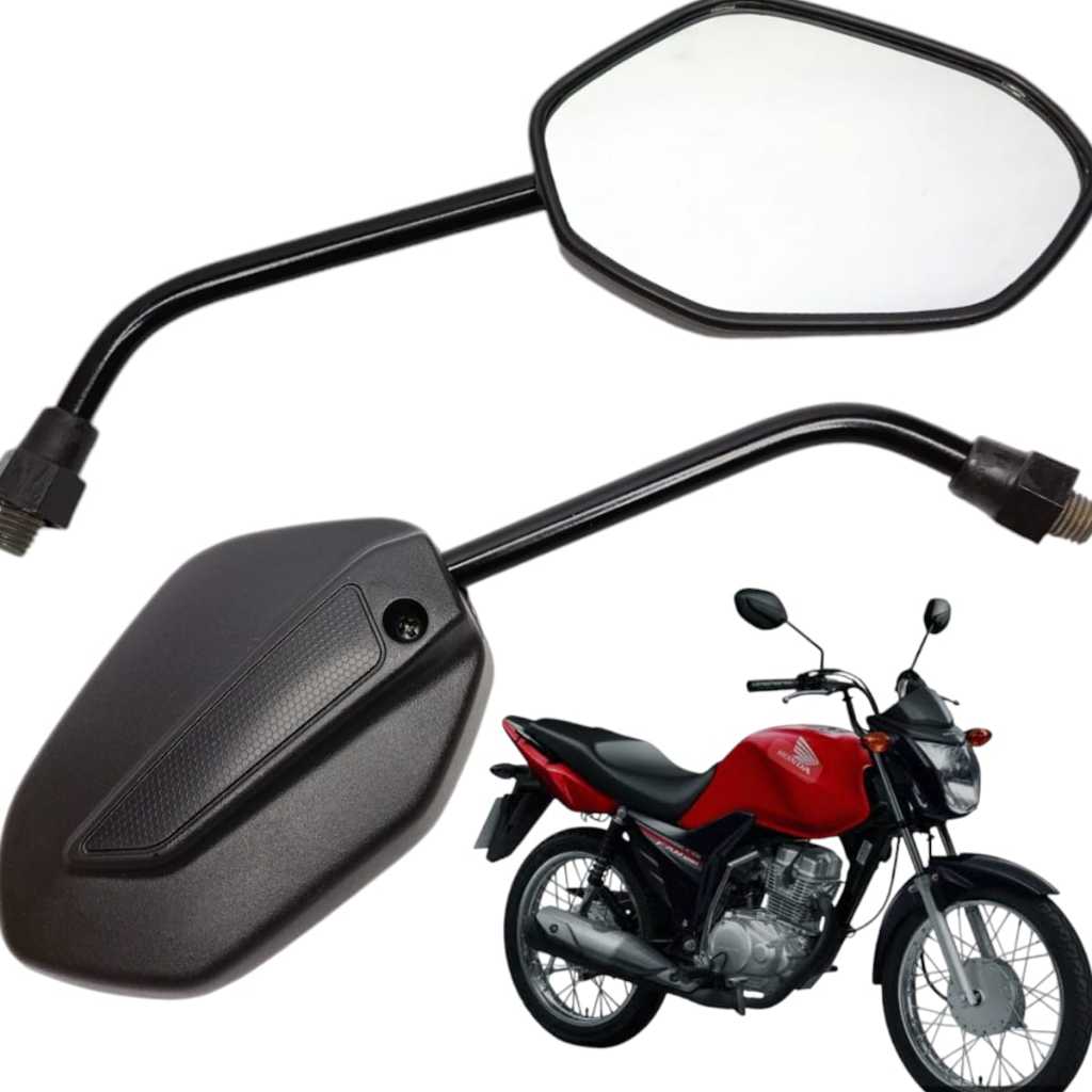 Retrovisor Mini Moto Titan Fan 125 150 160 Start 160 Todos os Anos