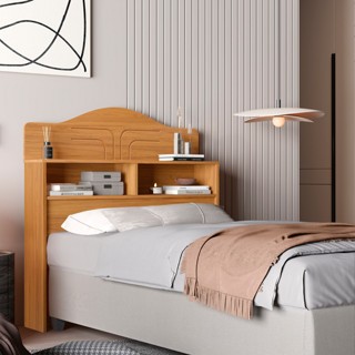 Cabeceira Cama Box Solteiro MDF 2 Dois Nichos 1 Uma Prateleira Decorativa Compartimentos R...