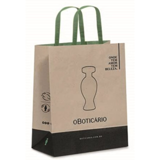 Sacolas O Boticário 10 unidades (cores variadas) em Oferta na Shopee