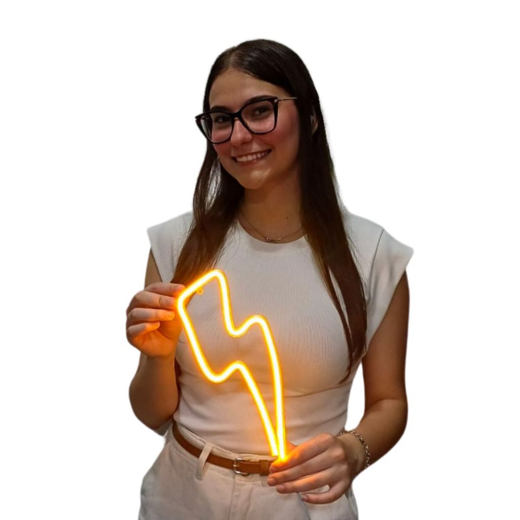 Luminária Parede Raio Neon Led Decoração 110v - 220v