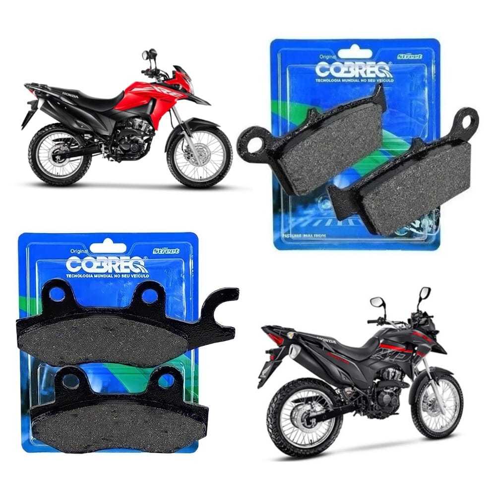 Kit Pastilhas De Freio DIANTEIRA E TRASEIRA ORIGINAL COBREQ HONDA XRE 300 - 190 C/ABS em Oferta na Shopee