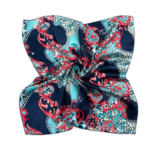 Lenço Estampado em Cetim Moda Verão Acessórios De Moda Faixa De Cabeça e Pescoço 50 cm x 50 cm ACG