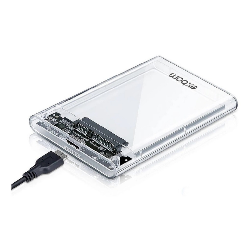Kit 10 Case Sata 2,5 Hhd/ssd Usb 3.0 5 gpbs Cghd35 Para Hd Interno Transparente Protect Exbom - 206j