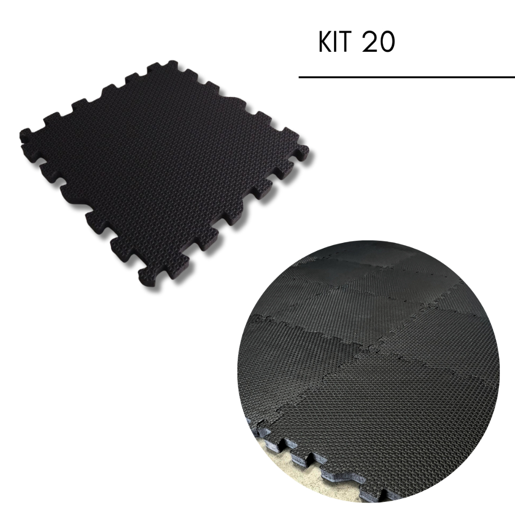 KIT 20 tatame  31CM X 31CM X 15MM Eva- Montagem Facil