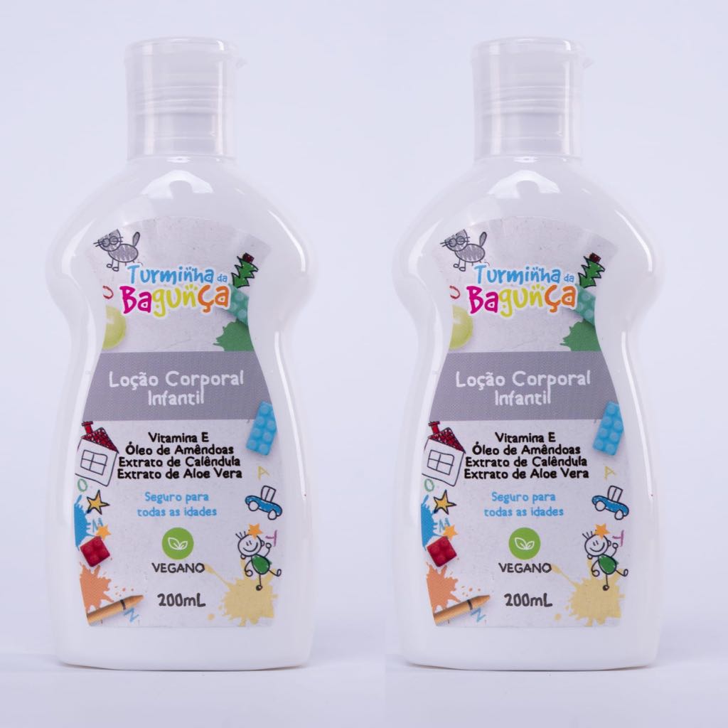 Kit 02 Loção Corporal Infantil TURMINHA DA BAGUNÇA