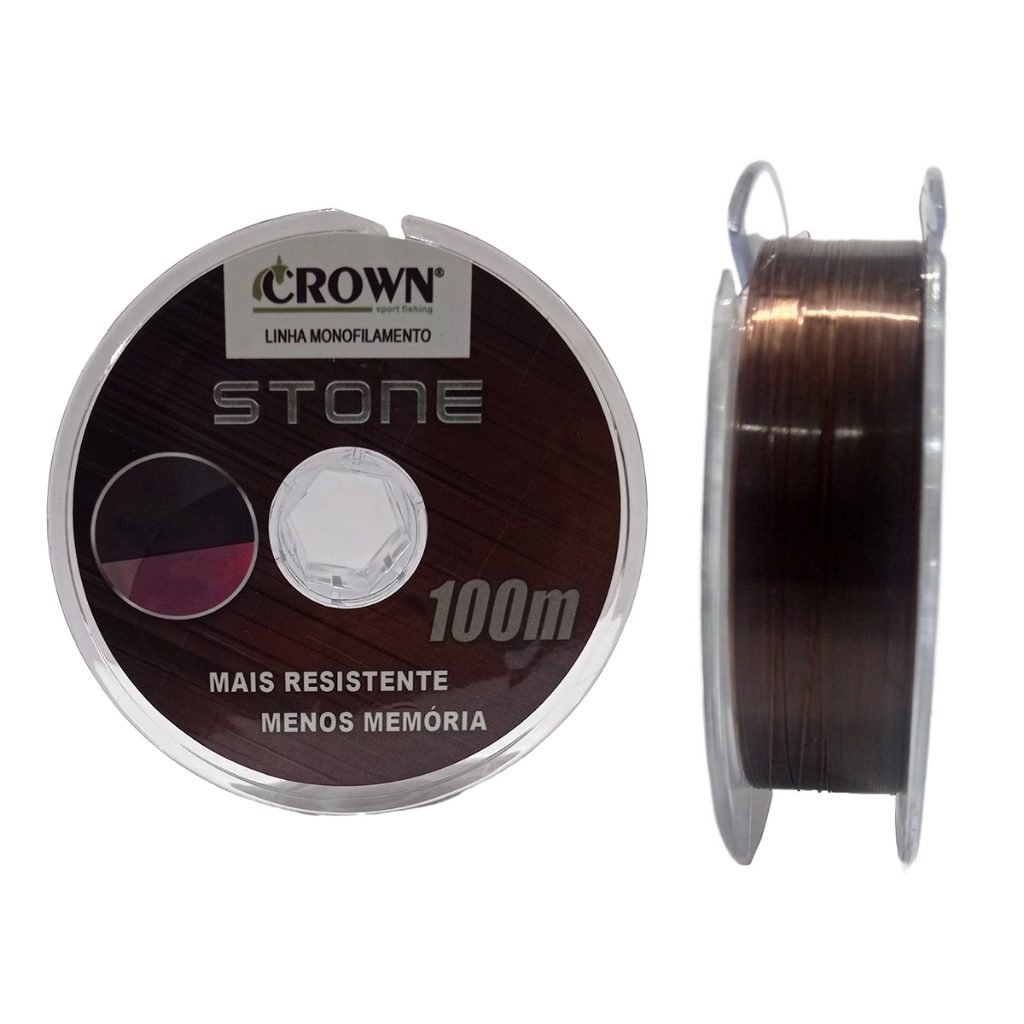 Linha Monofilamento Stone 0,52mm 100mts - Crown