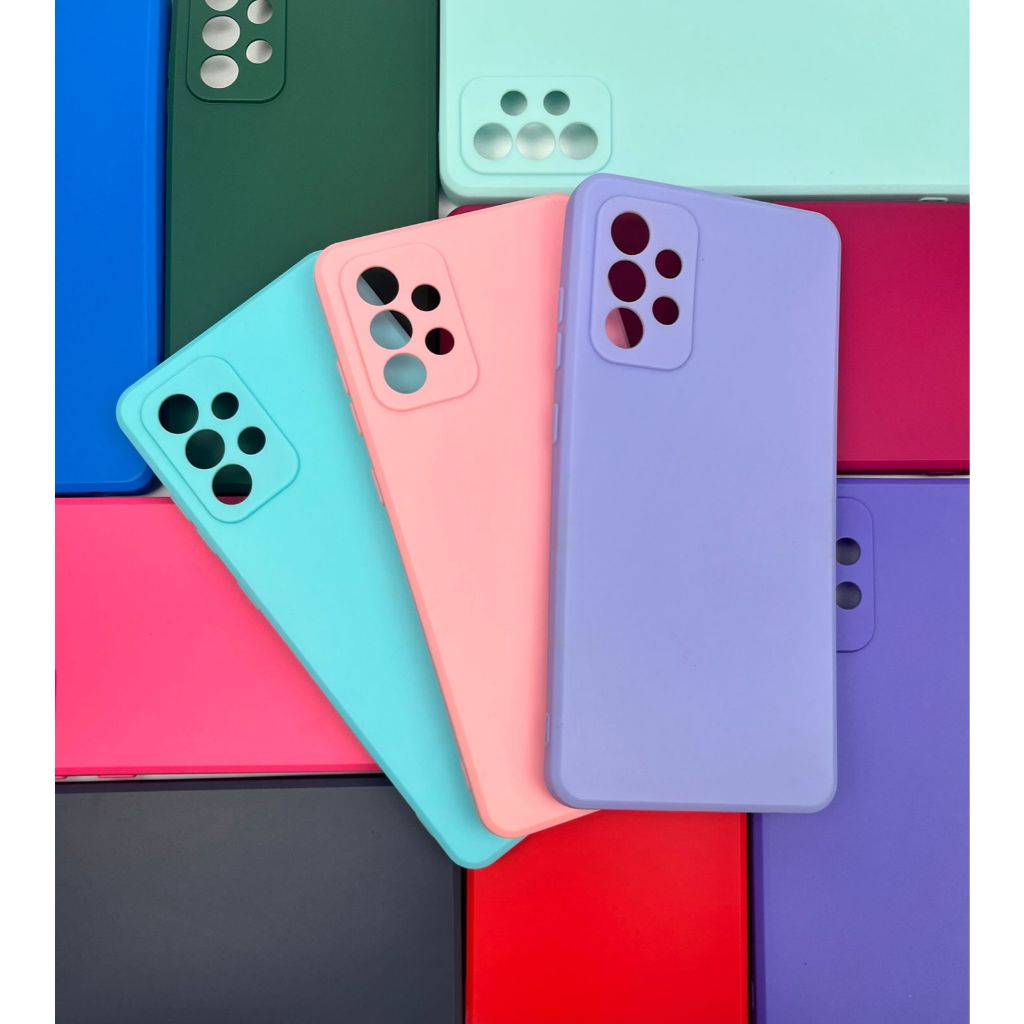 Capa para Samsung Galaxy A72 Silicone com Proteção de Câmera Interior Aveludado Macia TPU Premium