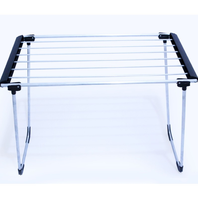 Varal De Chão Dobrável Aluminio Não Enferruja Prismatic Cor Alumínio em Oferta na Shopee