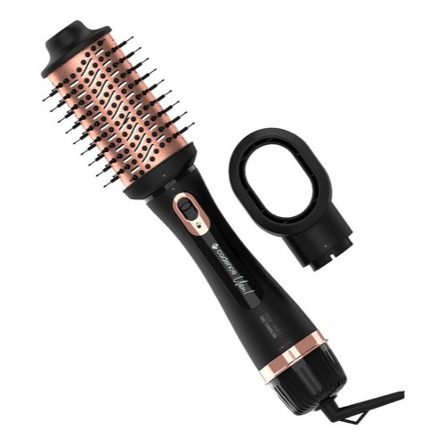 Escova Secadora Alisadora Modeladora Bocal Secador Cadence Preto e Rose ESC800 Bivolt 1200w Potente