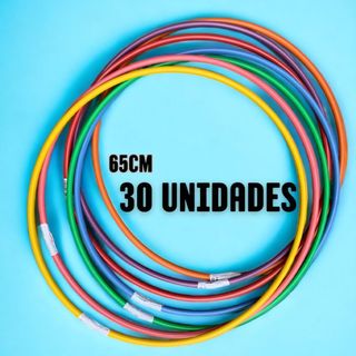 Bambolê 30 Unidades Atacado Arco Multifuncional Exercícios Aeróbicos Dança Circo Apresentações
