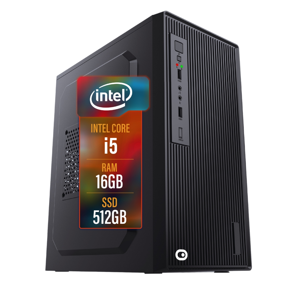 Computador 2Eletro Fast Intel Core i5, 16GB RAM, SSD 512GB, HDMI, Bivolt, Áudio HD - CD2E-0105FA - Computers & Accessories
