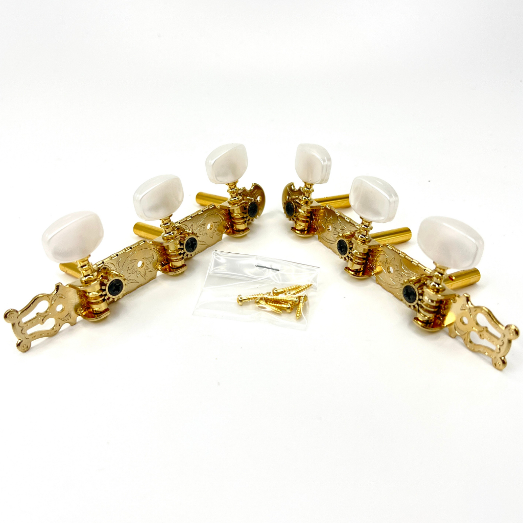 Tarraxa Violão Nylon Dourada Pino Fino 3+3 Gotoh 35P450FG