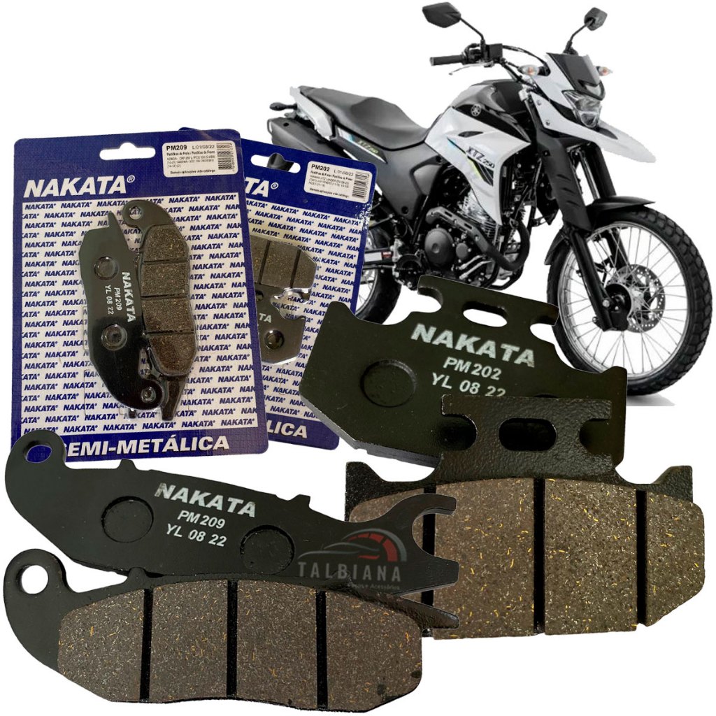 Kit Pastilha De Freio Xtz Lander 250 2020 2021 2022 2023 2024 Dianteira e Traseira em Oferta na Shopee