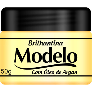 MODELO BRILHANTINA C/ OLEO DE ARGAN 50GR KIT C/3 UNIDADES em Oferta na Shopee