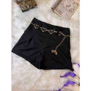 REED Short alfaiataria simples feminina conjunto de um cinto de coração e com bolsa, com ziper por lado em Oferta na Shopee