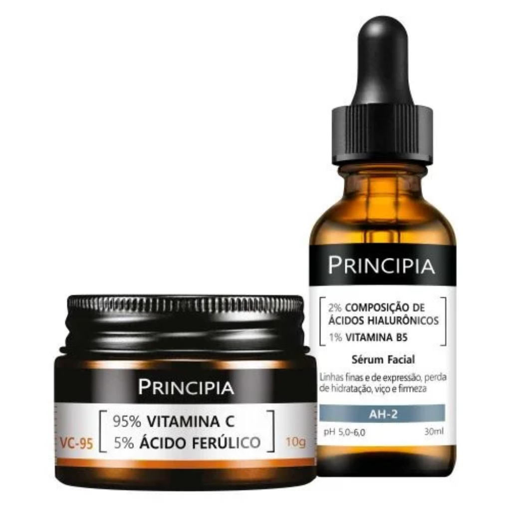 Kit Principia Vitamina C-95 + Ácidos Hialurônicos AH-2