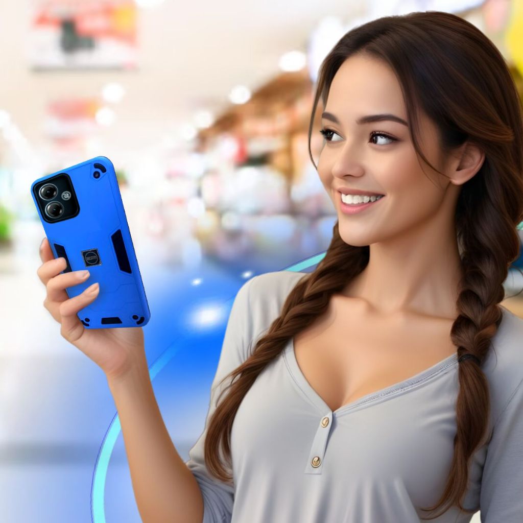 Capa Capinha Armadura + Película Para Moto G14