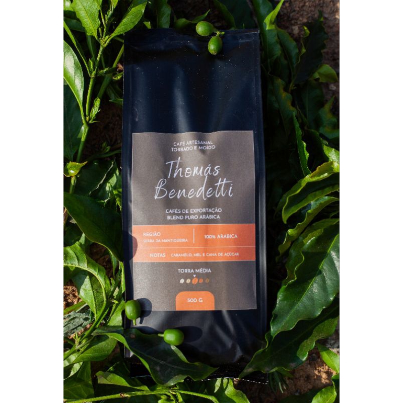 Café Especial Gourmet 500g Torra Média Sem Amargor 100% Arábica Blend Thomás Benedetti