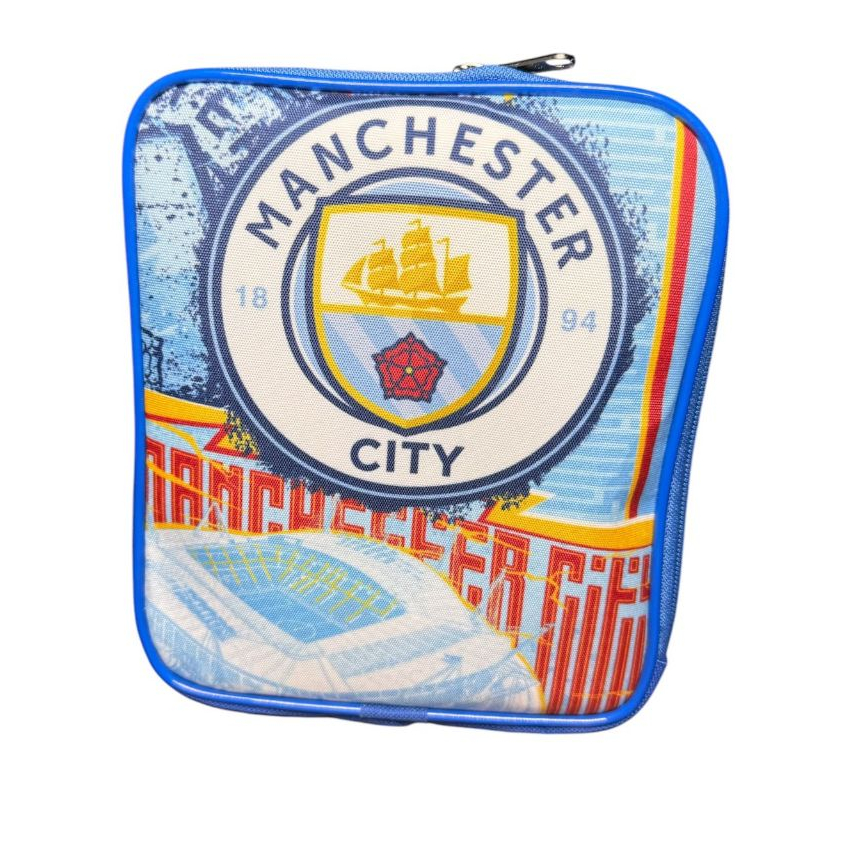 Lancheira Térmica Infantil Escolar Meninos Manchester City Futebol em Oferta na Shopee