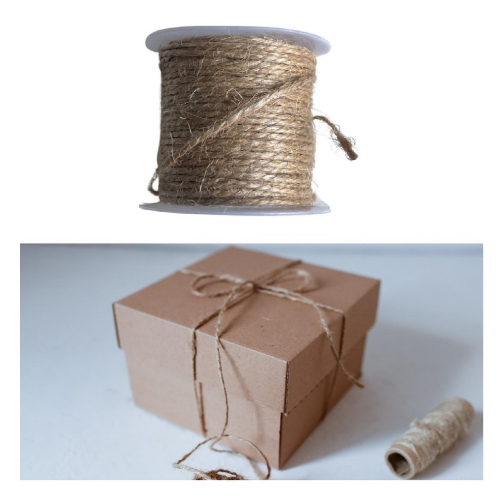 Corda De Sisal 1,5mm 10 Metros Rolo Natural  Sisal Artesanato Sisal Laço Pulseiras Colares Decoração