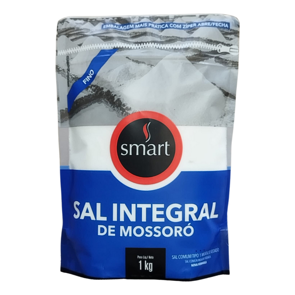 Sal Marinho Integral de Mossoró Smart Fino 1kg Natural em Oferta na Shopee