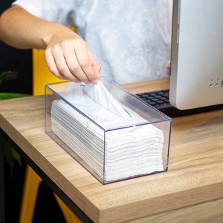 Caixa Acrílico Interfolha Porta Lenço Papel Toalha De Mesa Transparente - trabalho recepção banheiro em Oferta na Shopee